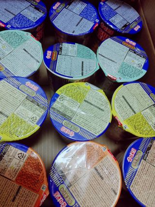 NISSIN 닛신 컵누들  4종 - 씨푸드오리지날, 씨푸드 스파이시, 씨푸드 커리, 씨푸드 XO소스 — 5점을 준 리뷰어가 2022년 12월 올린 사용 사진