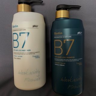 [포레스트스토리] B7 안티 헤어로스 샴푸1,000ml + 헤어팩 1,000ml — 5점을 준 리뷰어가 2021년 3월 올린 사용 사진