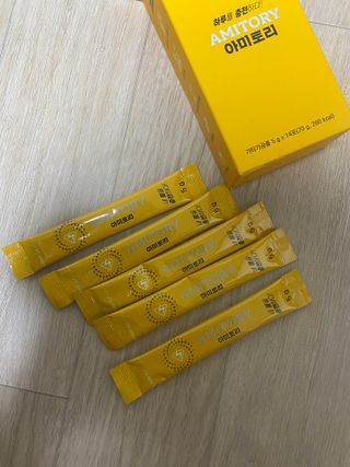 주식회사 씨크릿비에프랩 마시는 아미노산 아미토리 열대과일맛 14포 [1포, 5g / 보틀증정] — 4.5점을 준 리뷰어가 2022년 12월 올린 사용 사진