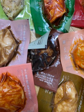 바르닭 소스품은 닭가슴살 7종 & 티몬한정판매 2종 세트 총 9팩 — 5점을 준 리뷰어가 2021년 12월 올린 사용 사진
