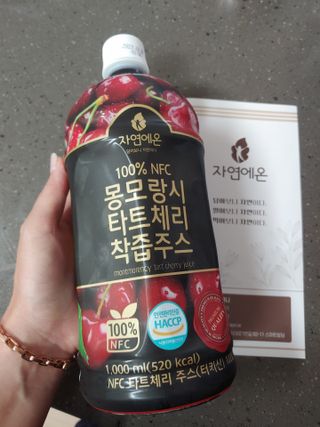 자연에온 몽모랑시 타트체리 3종 세트 구성 - 저분자콜라겐젤리, NFC 착즙주스 — 4점을 준 리뷰어가 2021년 7월 올린 사용 사진