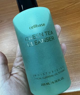 프리마인 메이크업과 들뜨는 각질까지 한방에 깐달걀로! 순하기까지한 셀베이스 그린티클렌저(200ml) — 5점을 준 리뷰어가 2023년 5월 올린 사용 사진