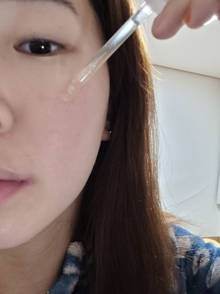 랑벨 비타 에너지 잡티 앰플 50ml 고농축 비타민, 저자극, 수분 촉촉, 미백 앰플 — 5점을 준 리뷰어가 2022년 4월 올린 사용 사진