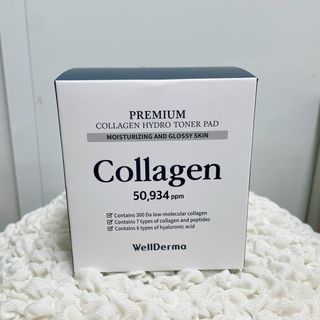 웰더마 프리미엄 콜라겐 하이드로 토너 패드 60매/1개 — 5점을 준 리뷰어가 2025년 7월 올린 사용 사진