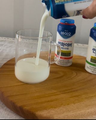 LIVE 매일바이오 썬화이버 드링킹 요거트 — 5점을 준 리뷰어가 2022년 8월 올린 사용 사진