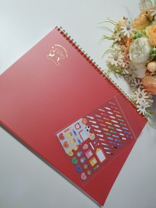 리훈 곰부 체크리스트+ 곰부 리무버블스티커 1장 — 4점을 준 리뷰어가 2021년 5월 올린 사용 사진