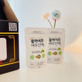 참유원 특허제조 활력 여주진액 여주즙 50포 — 5점을 준 리뷰어가 2022년 1월 올린 사용 사진