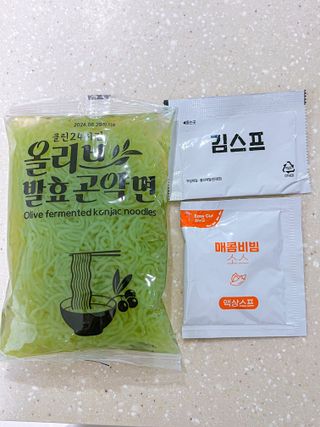 클린24시간 올리브 발효곤약면 찰비빔면 1세트-(3봉) — 1점을 준 리뷰어가 2023년 11월 올린 사용 사진