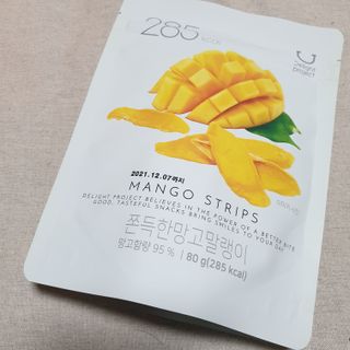 딜라이트 프로젝트 쫀득한 망고말랭이 5입 기획상품 — 5점을 준 리뷰어가 2021년 7월 올린 사용 사진