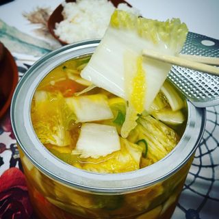 셰프애찬 단호박 백김치 1kg — 5점을 준 리뷰어가 2022년 10월 올린 사용 사진