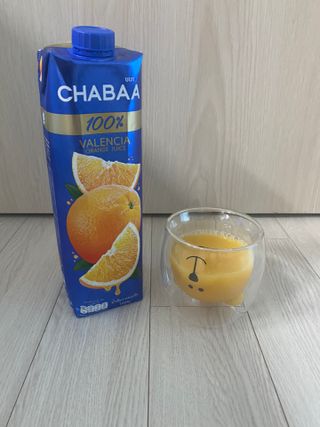 [차바] 발렌시아 오렌지주스 2개 — 5점을 준 리뷰어가 2022년 1월 올린 사용 사진