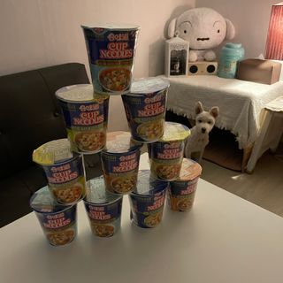 NISSIN 닛신 컵누들  4종 - 씨푸드오리지날, 씨푸드 스파이시, 씨푸드 커리, 씨푸드 XO소스 — 5점을 준 리뷰어가 2022년 4월 올린 사용 사진