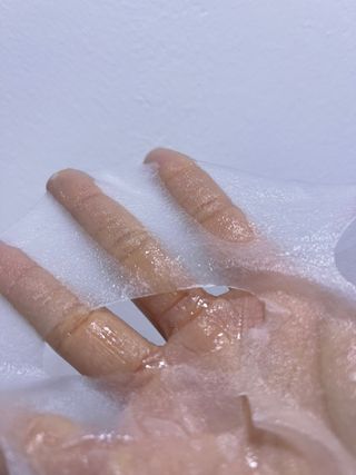 닥터마시멜로 닥터마스멜로 마블러스 아쿠아 클리닉 마스크 — 3.5점을 준 리뷰어가 2021년 6월 올린 사용 사진
