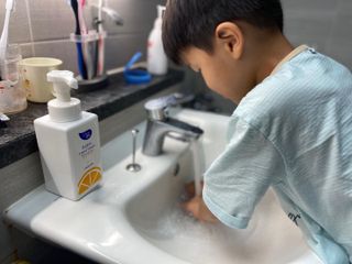 카오리온코스메틱스 클린온 버블 핸드 워시 500ml — 5점을 준 리뷰어가 2021년 8월 올린 사용 사진