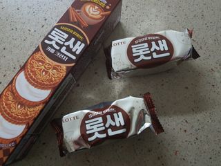롯데제과 롯샌 카페크런치 — 5점을 준 리뷰어가 2021년 10월 올린 사용 사진