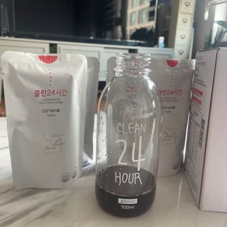 클린24시간 1BOX(5포) + 전용보틀(500ml) — 4점을 준 리뷰어가 2022년 7월 올린 사용 사진
