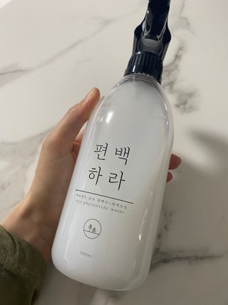 편백하라 피톤치드 편백수 탈취제 500ML — 4.5점을 준 리뷰어가 2022년 10월 올린 사용 사진