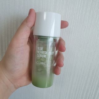 김정문알로에 큐어 큐어 알로에 리프레쉬 젤리 세럼, 큐어 알로에 하이드로 젤리 크림 — 5점을 준 리뷰어가 2021년 2월 올린 사용 사진