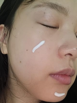 [오띠] SET_더마 컨트롤 선 크림( SPF50+ PA++++) & 100 마스크팩 x  4매 (수분/탄력/광채/장벽) — 5점을 준 리뷰어가 2022년 7월 올린 사용 사진