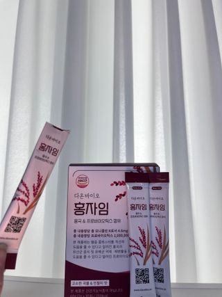 하루 1포로 콜레스테롤, 유산균, 고역가 소화효소까지 한번에 섭취! 다온바이오 홍자임 1개월분(30포) — 5점을 준 리뷰어가 2022년 12월 올린 사용 사진