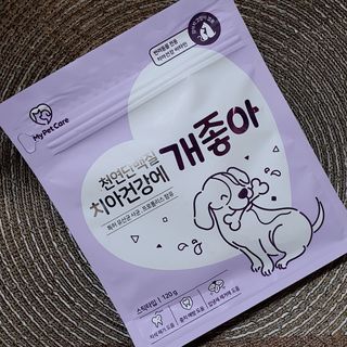 My Pet Care 천연단백질 치아건강에 개좋아 — 5점을 준 리뷰어가 2021년 1월 올린 사용 사진
