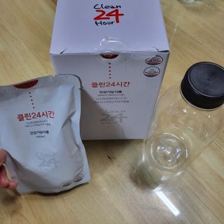 클린24시간 1BOX(5포) + 전용보틀(500ml) — 5점을 준 리뷰어가 2023년 1월 올린 사용 사진