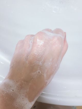 트리마이 자연을 담은 신선함,  온 가족이 사용하는 힐링베리어 바디 워시 4종 택1 — 5점을 준 리뷰어가 2022년 10월 올린 사용 사진