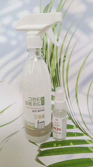 [엠메이데이] 그린티 피톤치드 감쪽같이 500ml + 손소독액 50ml — 5점을 준 리뷰어가 2022년 2월 올린 사용 사진