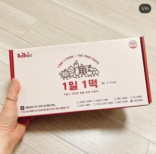 푸디푸디 1일1떡  가래떡 낱개포장 아침식사 식사대용 7종 세트 혼합 (14개입) — 4.5점을 준 리뷰어가 2022년 5월 올린 사용 사진