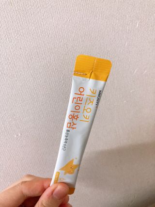 [이뮤니티플러스]우리아이 면역오키, 건강오키 _ 키즈오키 어린이홍삼 10포 1box — 3.5점을 준 리뷰어가 2022년 1월 올린 사용 사진