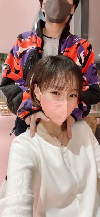 애니가드 셋업메베마스크 (대형 4컬러 + 중형 4컬러) — 5점을 준 리뷰어가 2022년 4월 올린 사용 사진