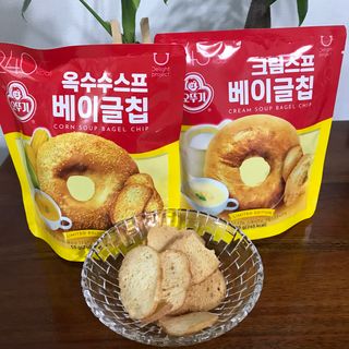 딜라이트 프로젝트 오뚜기스프 베이글칩 2종 — 4점을 준 리뷰어가 2021년 8월 올린 사용 사진