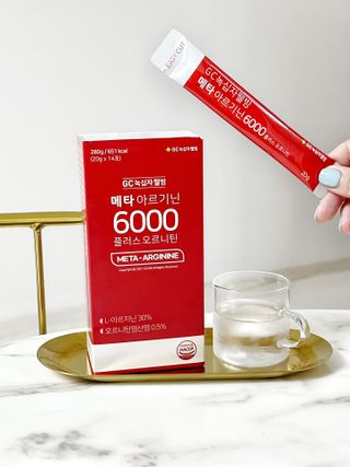메타아르기닌 GC녹십자웰빙 메타 아르기닌 6000 플러스 오르니틴 — 5점을 준 리뷰어가 2022년 10월 올린 사용 사진