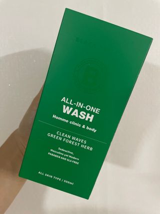 블랙페블 남성청결제 올인원 바디워시 클린 웨이브 — 5점을 준 리뷰어가 2021년 5월 올린 사용 사진