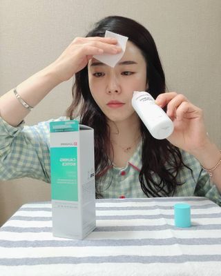 리더스코스메틱 리더스 카밍 바이오틱스 에센스 워터 — 5점을 준 리뷰어가 2021년 2월 올린 사용 사진