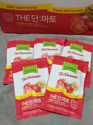 제이제이바이오 더단마토 프리미엄주스 100ml 30팩입 - 무설탕 스테비아 토마토즙 — 5점을 준 리뷰어가 2021년 11월 올린 사용 사진