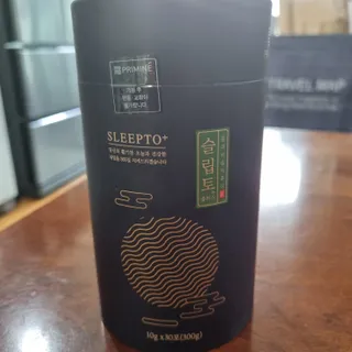 프리마인 자체 기업부설 연구소에서 찾아낸 건강한 수면의 비밀.  슬립토 플러스 30포 — 4점을 준 리뷰어가 2022년 9월 올린 사용 사진