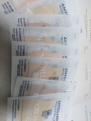 애니가드 셋업메베마스크 (대형 4컬러 + 중형 4컬러) — 5점을 준 리뷰어가 2022년 4월 올린 사용 사진