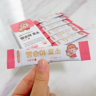 아이비웰니스 빵순이 식탁 위의 필수템! 빵순이 효소 키위맛 100포 + 석류맛 14포 (총 114포) — 5점을 준 리뷰어가 2023년 2월 올린 사용 사진