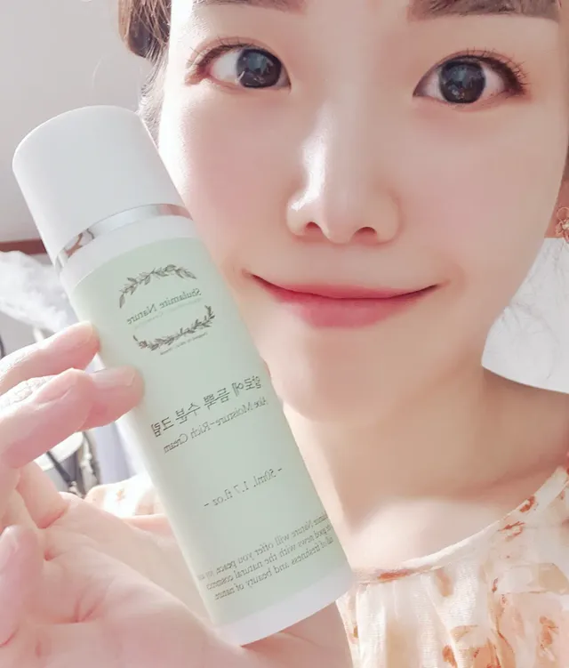 자연주의 화장품ㅣ속보습 충전 + 민감/트러블 피부 진정 - 알로에 듬뿍 수분 크림 50ml 리뷰 사진