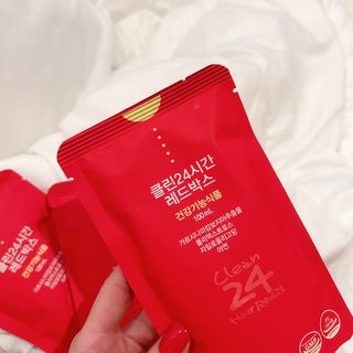 클린24시간 레드박스 1BOX(5포) + 전용보틀(500ml) — 3점을 준 리뷰어가 2024년 2월 올린 사용 사진