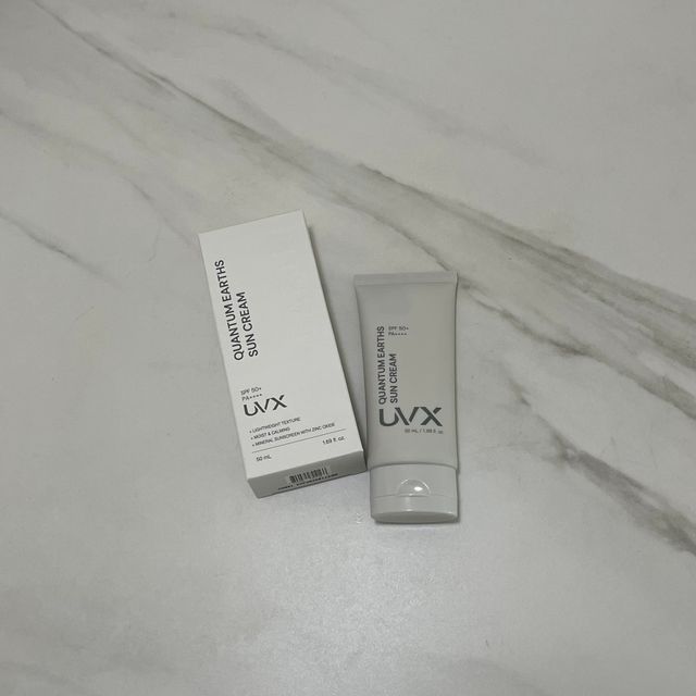UVX 퀀텀 어스 무기자차 선크림 리뷰 사진