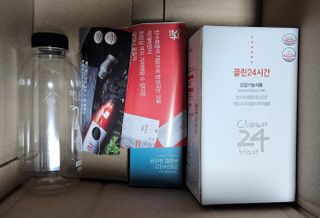 클린24시간 1BOX(5포) + 전용보틀(500ml) — 리뷰어가 2023년 7월 올린 사용 사진
