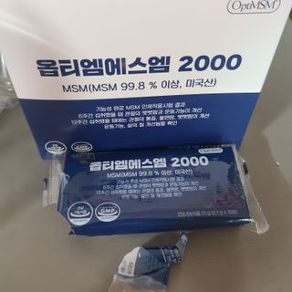 바른비타민 옵티엠에스엠2000 1박스 60포 관절 연골 복합건강기능식품 — 5점을 준 리뷰어가 2021년 7월 올린 사용 사진