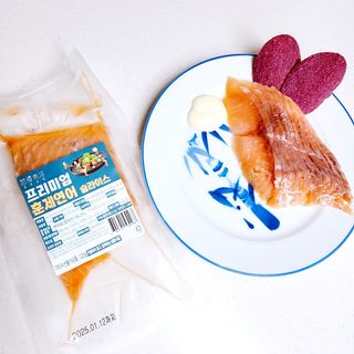 밸런스 다이어트랩 밸다랩 프리미엄 훈제연어 슬라이스 120g — 5점을 준 리뷰어가 2023년 4월 올린 사용 사진