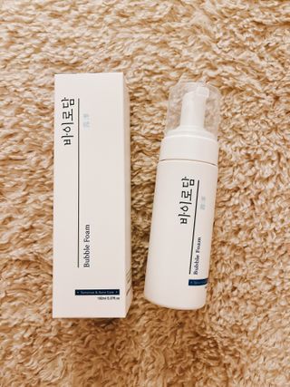 [바이로담] 저자극 약산성버블 폼 폼클렌징 150ml — 4점을 준 리뷰어가 2021년 3월 올린 사용 사진