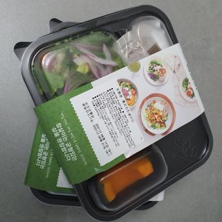 참살이도시락 작심삼일 샐러드도시락 3개 맛보기 새벽배송 또는 택배배송 — 4점을 준 리뷰어가 2021년 8월 올린 사용 사진