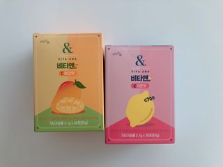 비타앤C 레몬맛, 망고맛 — 5점을 준 리뷰어가 2021년 4월 올린 사용 사진