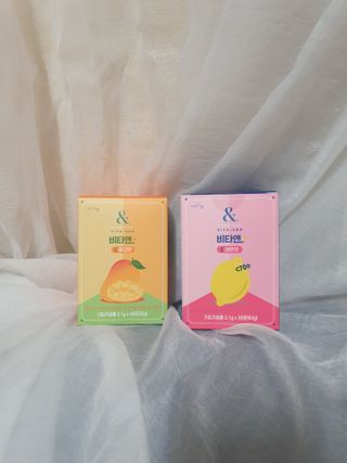 비타앤C 레몬맛, 망고맛 — 5점을 준 리뷰어가 2021년 4월 올린 사용 사진