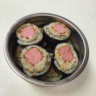 해풀잎 누구나 김밥*1ea [(혼합야채 35g *1ea,  김밥김 (5g, 5ea),  양념간장 (6g, 5ea), 참기름(5g, 2ea)] — 5점을 준 리뷰어가 2022년 7월 올린 사용 사진